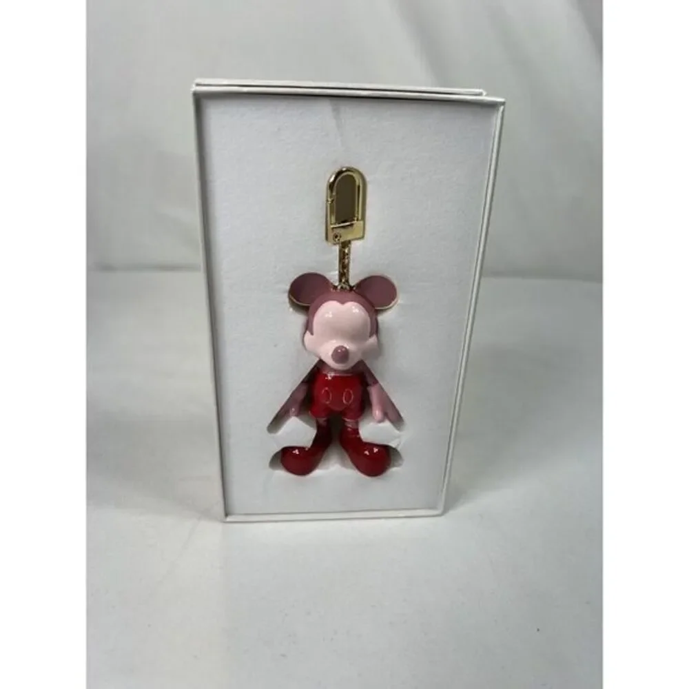 BAUBLEBAR x Disney Mickey Mouse‎ Bag Charm Fob Key Chain Red & Pink Acrylic